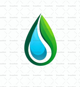 Wassertropfen und Blatt